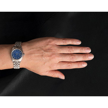 Afbeelding in Gallery-weergave laden, Datejust 26 mm Rolex Blauwe Diamanten Wijzerplaat Jaar 2002 Dameshorloge