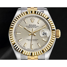 Afbeelding in Gallery-weergave laden, Datejust 279173 Rolex Lichtgevende Wijzerplaat Gecanneleerd Tweekleurig 28 mm Jubilee Dameshorloge