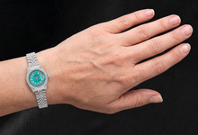 Afbeelding in Gallery-weergave laden, Datejust Rolex 6916 Snoer Diamanten Wijzerplaat 26mm Roestvrij Staal Horloge