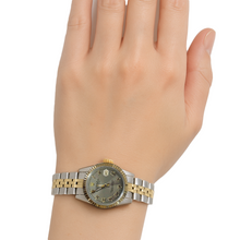 Afbeelding in Gallery-weergave laden, Datumjust Rolex-horloge voor dames, tweekleurige grijze Romeinse wijzerplaat