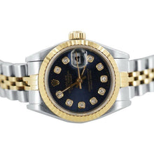 Afbeelding in Gallery-weergave laden, Datumjust Rolex Blauwe diamanten