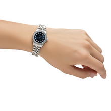 Afbeelding in Gallery-weergave laden, Datumjust Rolex blauwe diamanten wijzerplaat dameshorloge jubileumarmband P2