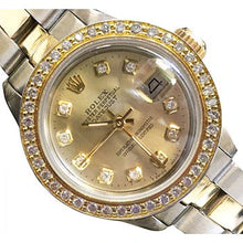 Afbeelding in Gallery-weergave laden, champagne diamanten Rolex