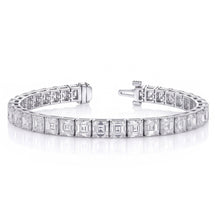 Afbeelding in Gallery-weergave laden, De Duurste Armband Met Asscher Natuurlijke uit de aarde gewonnen Diamanten