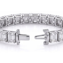 Afbeelding in Gallery-weergave laden, De Duurste Armband Met Asscher Natuurlijke uit de aarde gewonnen Diamanten