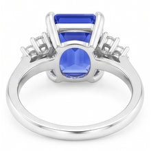Afbeelding in Gallery-weergave laden, Diamant Emerald Ceylon Sapphire Jubileumring 3,50 karaat