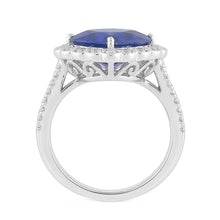 Afbeelding in Gallery-weergave laden, Natuurlijke Saffier Ring 5ct - Witgoud 14K