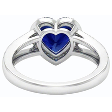 Afbeelding in Gallery-weergave laden, echte round diamant 4karaat ring profielweergave