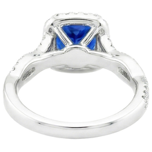 Afbeelding in Gallery-weergave laden, echte round diamant 3.25karaat ring zijaanzicht