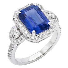 Afbeelding in Gallery-weergave laden, echte round diamant 4.50karaat ring vooraanzicht