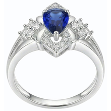 Afbeelding in Gallery-weergave laden, echte round diamant 2.50karaat ring close-up detail
