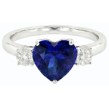 Afbeelding in Gallery-weergave laden, echte round diamant 2.50karaat ring zijaanzicht