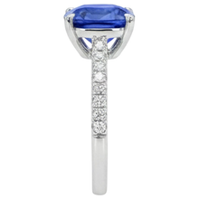 Afbeelding in Gallery-weergave laden, echte round diamant 2.50karaat ring profielweergave