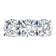 Afbeelding in Gallery-weergave laden, Diamant Band Echt 3 Steen Goud Wit