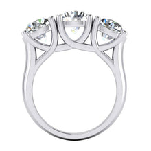 Afbeelding in Gallery-weergave laden, Diamant Band Echt 3 Steen Goud Wit