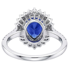 Afbeelding in Gallery-weergave laden, echte round diamant 5.50karaat ring profielweergave