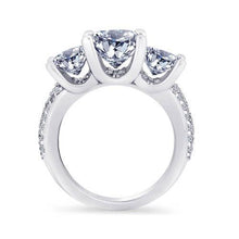 Afbeelding in Gallery-weergave laden, Diamanten effenen verlovingsring 4.11 karaat witgoud 14K Nieuw - harrychadent.nl