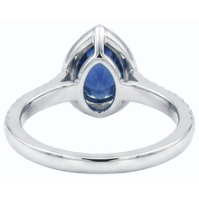 Afbeelding in Gallery-weergave laden, echte round diamant 4karaat ring zijaanzicht