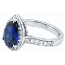 Afbeelding in Gallery-weergave laden, echte round diamant 4karaat ring op wit