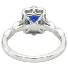 Afbeelding in Gallery-weergave laden, echte round diamant 4karaat ring bovenaanzicht