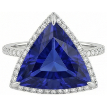 Afbeelding in Gallery-weergave laden, echte round diamant 4karaat ring close-up detail