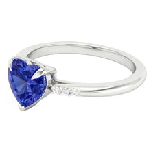 Afbeelding in Gallery-weergave laden, echte round diamant 1.25karaat ring bovenaanzicht