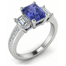 Afbeelding in Gallery-weergave laden, echte diamant 2karaat ring close-up detail
