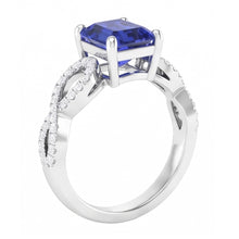 Afbeelding in Gallery-weergave laden, Diamanten Jubileumring Emerald Sapphire 3,50 Carats Infinity Style