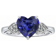 Afbeelding in Gallery-weergave laden, echte round saffier 2.50karaat ring close-up detail