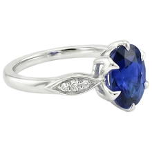 Afbeelding in Gallery-weergave laden, echte round diamant 3.50karaat ring profielweergave