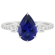 Afbeelding in Gallery-weergave laden, echte round diamant 5.50karaat ring profielweergave