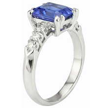 Afbeelding in Gallery-weergave laden, echte round diamant 3karaat ring profielweergave