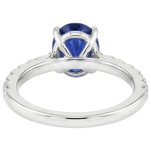 Afbeelding in Gallery-weergave laden, echte round diamant 4karaat ring bovenaanzicht