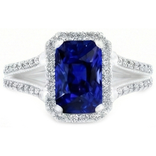 Afbeelding in Gallery-weergave laden, echte round diamant 5.50karaat ring close-up detail