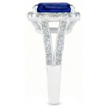 Afbeelding in Gallery-weergave laden, echte round diamant 5.50karaat ring op wit