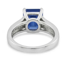 Afbeelding in Gallery-weergave laden, echte round saffier 2.50karaat ring op wit