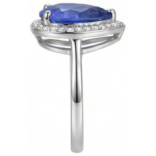 Afbeelding in Gallery-weergave laden, Diamanten Sieraden Halo Ceylon Saffier Ring 4 Karaat