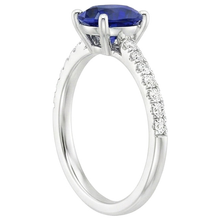 Afbeelding in Gallery-weergave laden, echte round diamant 3karaat ring bovenaanzicht