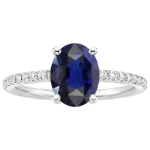 Afbeelding in Gallery-weergave laden, echte round diamant 3karaat ring profielweergave
