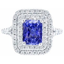Afbeelding in Gallery-weergave laden, echte round diamant 2karaat ring close-up detail