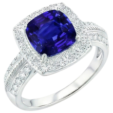 Afbeelding in Gallery-weergave laden, echte round diamant 3.25karaat ring close-up detail