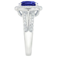 Afbeelding in Gallery-weergave laden, echte round diamant 3.25karaat ring profielweergave
