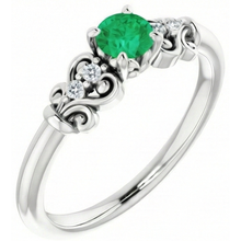 Afbeelding in Gallery-weergave laden, echte round diamant 1.10karaat ring bovenaanzicht