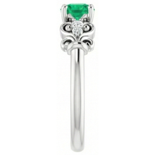 Afbeelding in Gallery-weergave laden, echte round diamant 1.10karaat ring op wit