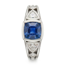 Afbeelding in Gallery-weergave laden, echte round diamant 2karaat ring close-up detail