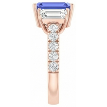 Afbeelding in Gallery-weergave laden, echte round diamant 3.50karaat ring bovenaanzicht