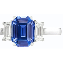Afbeelding in Gallery-weergave laden, echte diamant 2karaat ring zijaanzicht