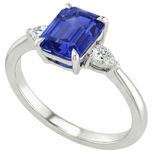 Afbeelding in Gallery-weergave laden, echte pear diamant 3.25karaat ring zijaanzicht