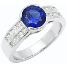 Afbeelding in Gallery-weergave laden, echte round diamant 2.50karaat ring bovenaanzicht