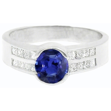 Afbeelding in Gallery-weergave laden, echte round diamant 2.50karaat ring op wit